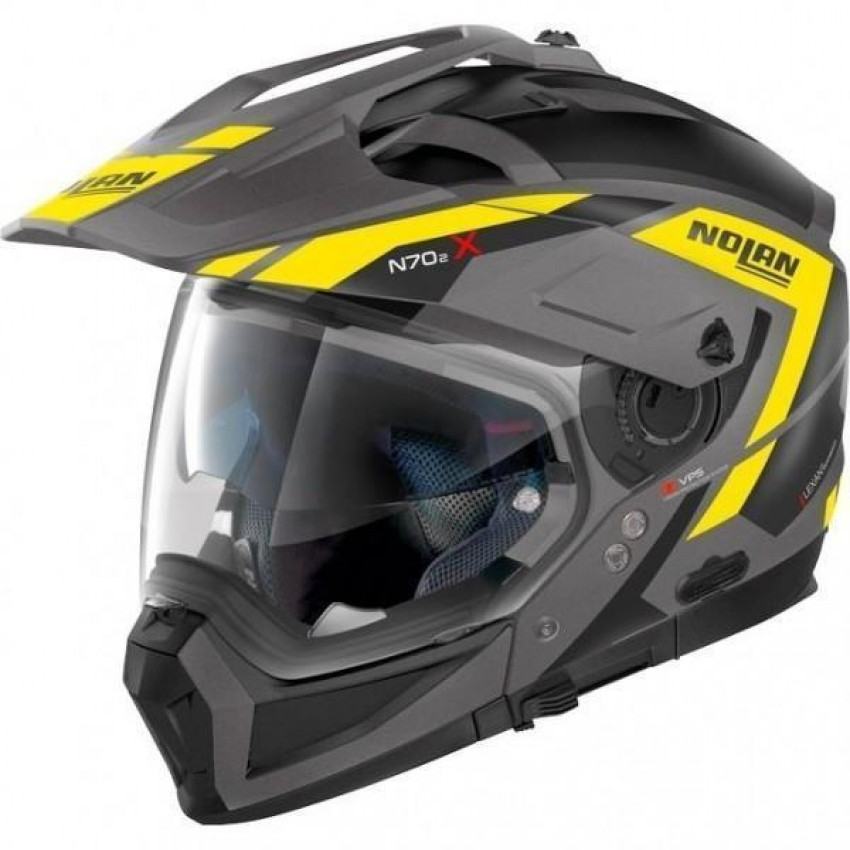 Шолом Nolan N70-2 X GRANDES ALPES N-COM Black Yellow